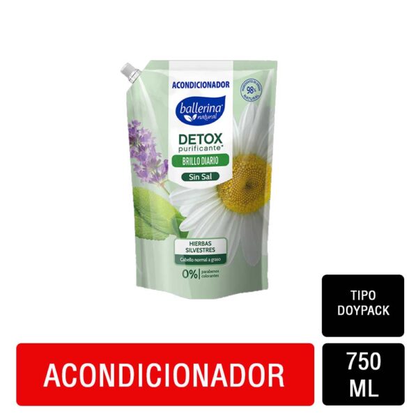Acondicionador Ballerina Detox Hierbas Silvestres 750 ml.