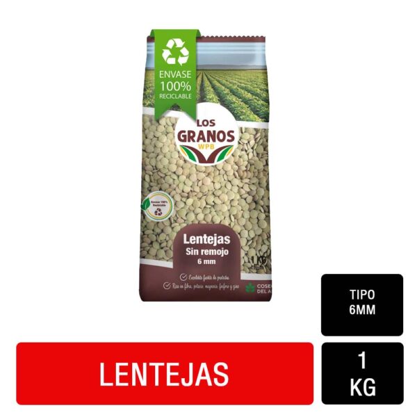 Lentejas 6mm   Los Granos 1 kg