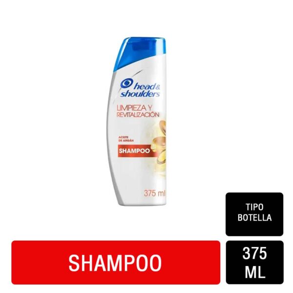 Shampoo H&S Limieza Revitalizacion 375 ml.