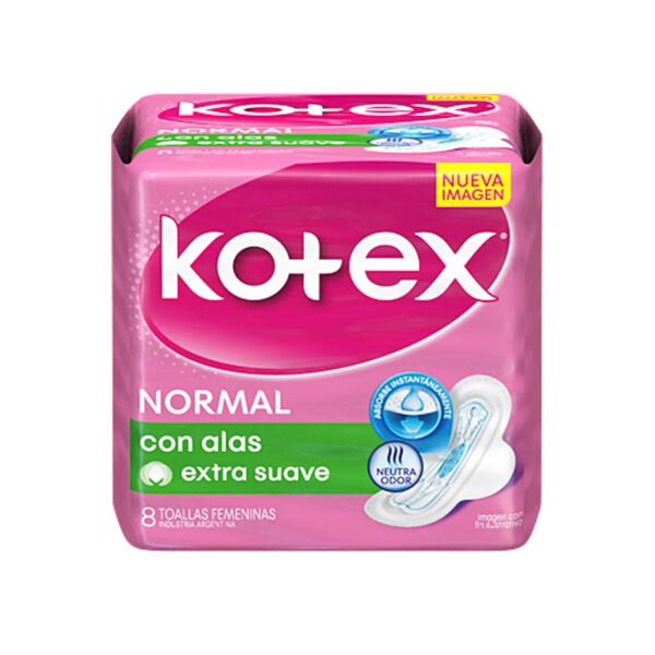 Toalla Higenica Kotex Normal con Alas