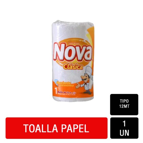 Toalla Nova Clasica 12m. 1 rollo