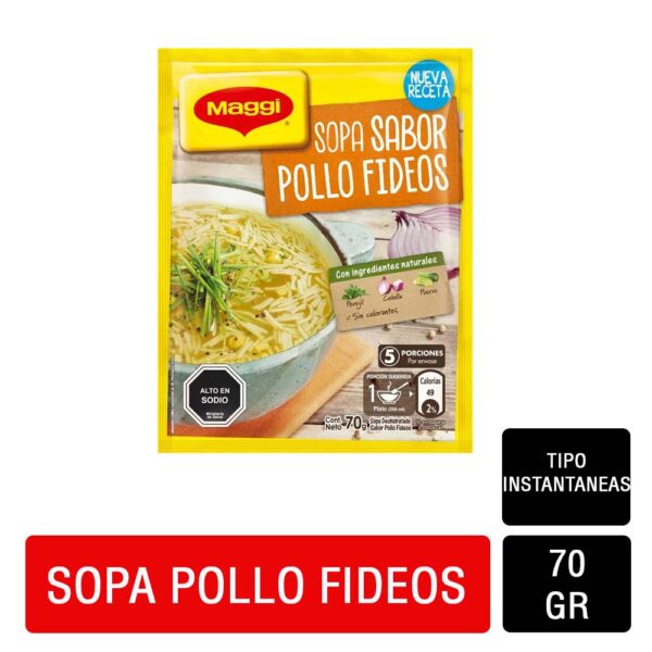 Sopas Maggi Pollo Fideos 70 g.